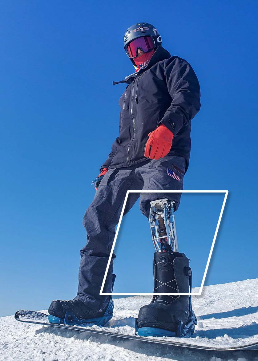 MOTO KNEE 2 · пример применения на официальной фотографии BioDapt, не стандартный комплект поставки
